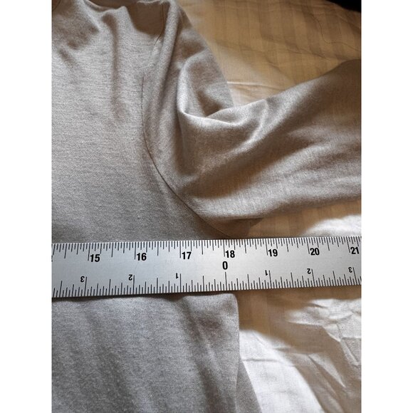 Purotatto Made in Italy Long Sleeve Top S 60% Micromodal 40% Milk Fiber Gray - Picture 7 of 11